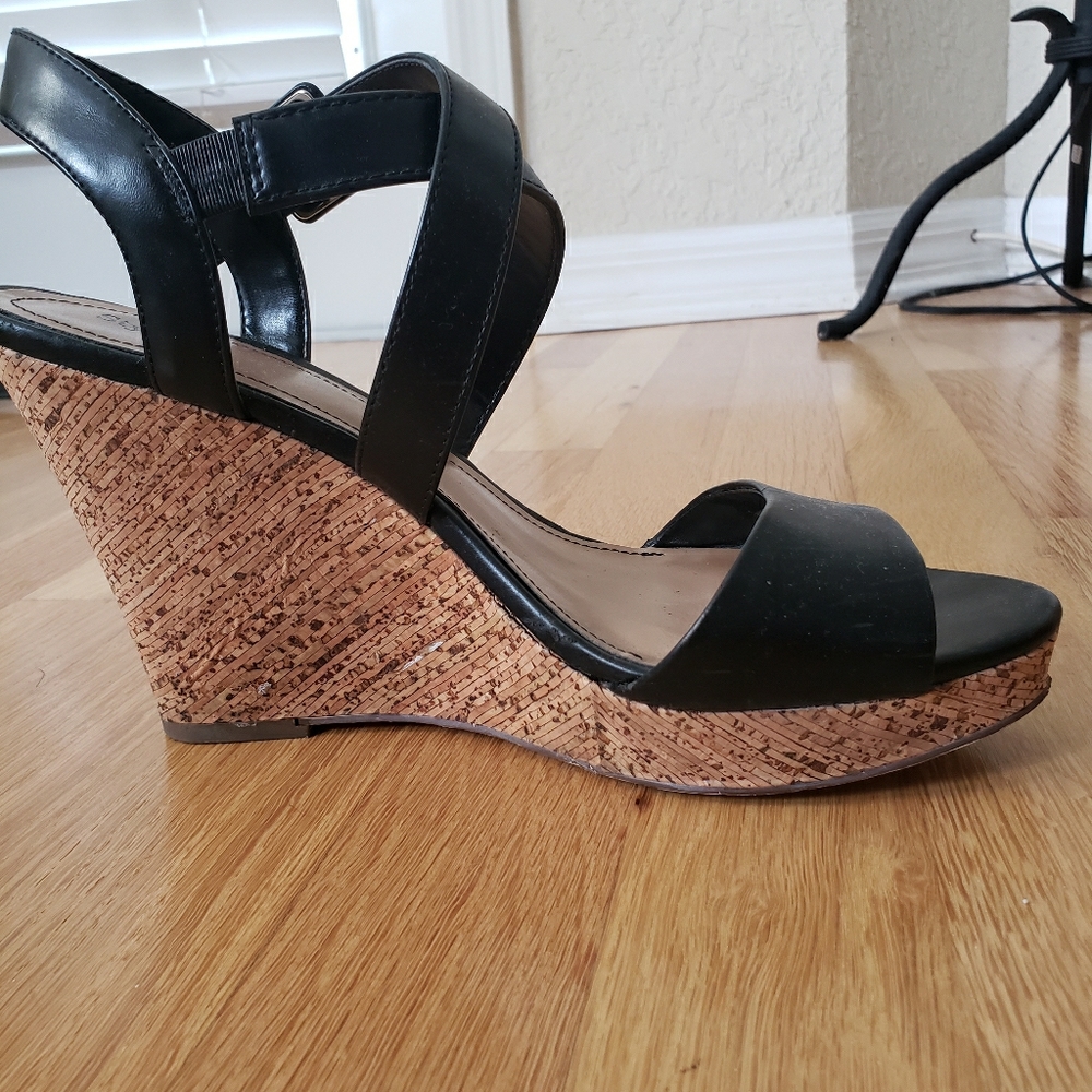 Style & Co. Black Wedge heeled shoes